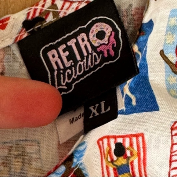 RETROLICIOUS Sunny Days Fit & Flare Dress w Pockets Size XL NWOT - Picture 5 of 9